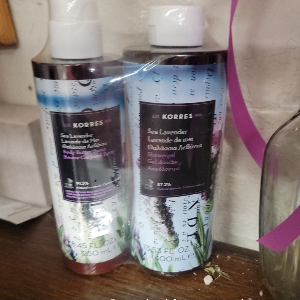 Korres Lavender Blossom Hydrating Shower Gel New & Sealed & Body Spray